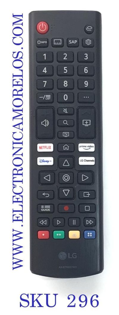 CONTROL REMOTO PARA SMART TV LG “NUEVO“ / NUMERO DE PARTE AKB76037601 / MODELOS 43UP7000PUA / 32LM627BPUA / 32LM577BPUA / 43UP8000PUR / 65UP8000PUR / 70UP8070PUR / 32LM 577BZUA  32LM637BPUB / 43LM5770PUA / 3LM6370PUB